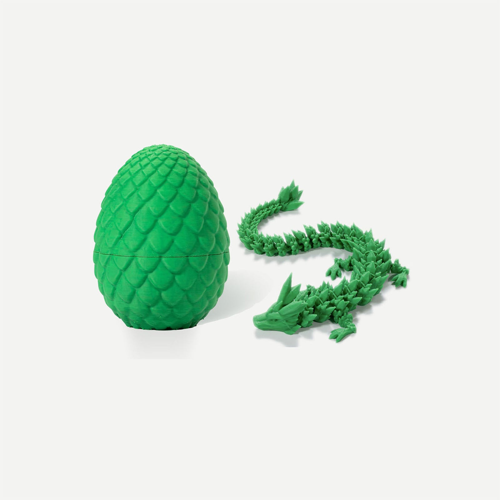 Small Dragon Eggs With Dragon Inside, 3D Printed Surprise Funny Gifts For Kids, Articulated Dragon Fidget Toys For Adults, Executive Desk Toys Office Room Décor (Christmas Green